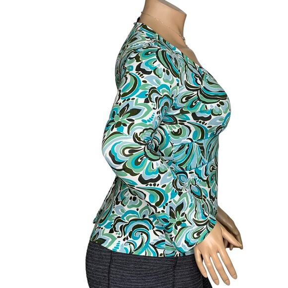 New York & Company Top Long Sleeve Stretch Size L - Picture 6 of 11